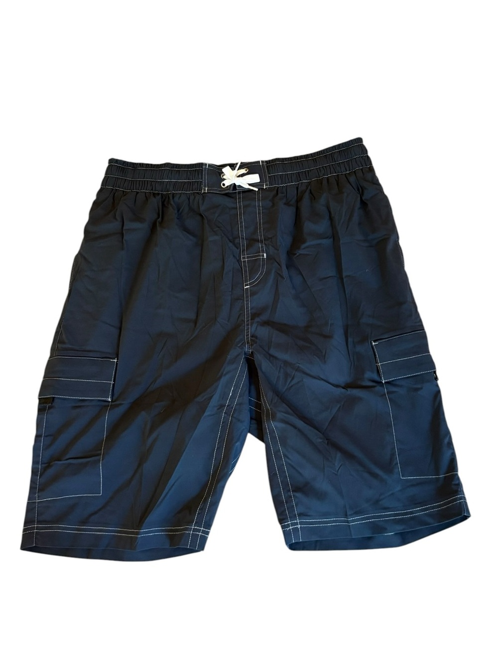 Coolibar Quality Sun Protection Board Shorts Black Swim Trunks Mens XL NEW